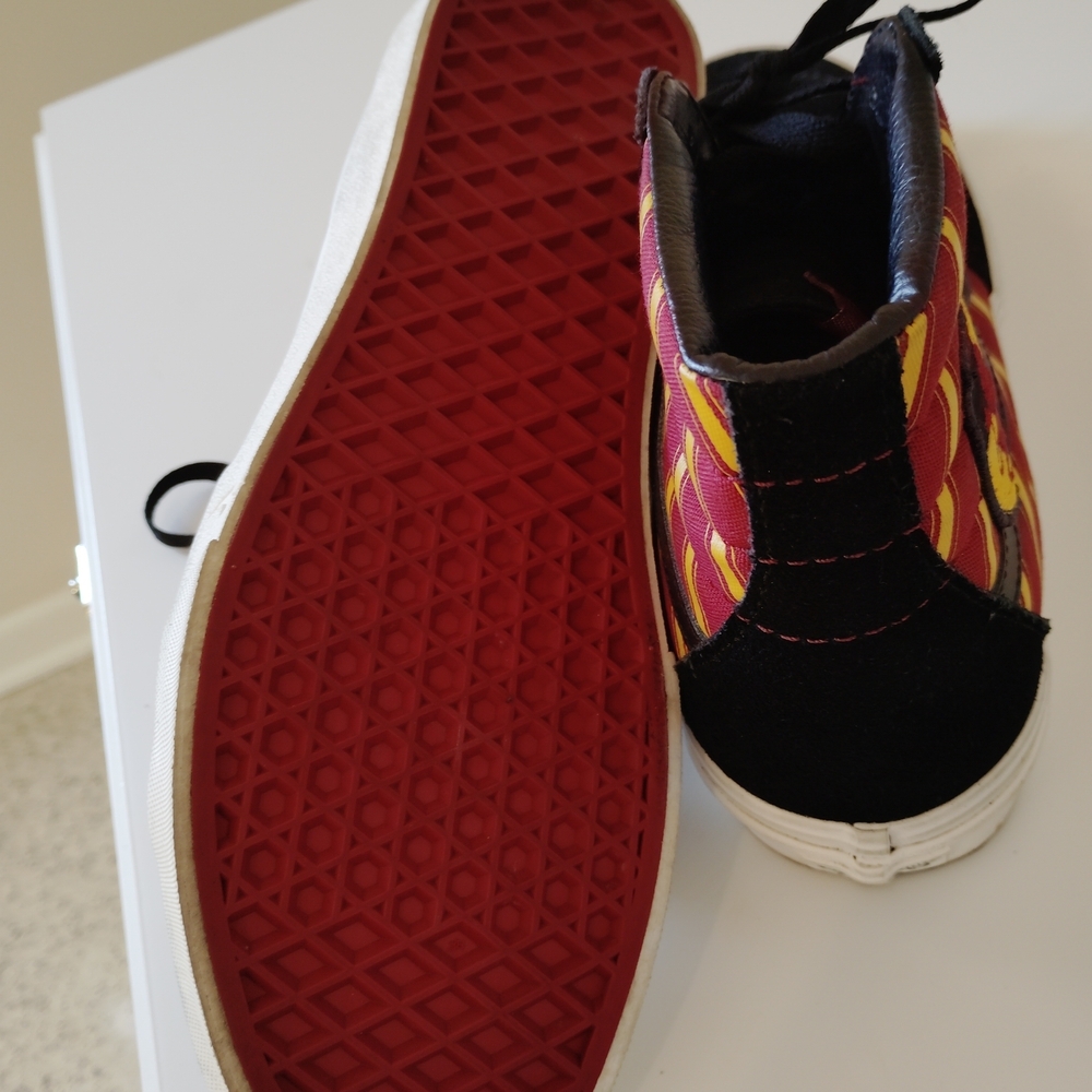 Vans Black and Red Striped High-Tops - Picture 5 of 5